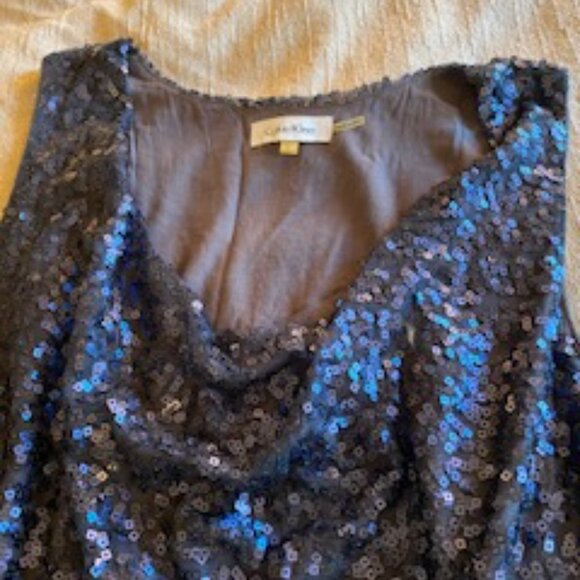 Blue Sequin J-Crew Dress - Picture 2 of 4